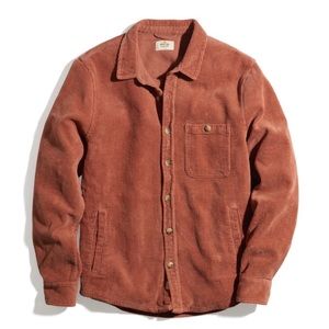 Max Broken In Corduroy Overshirt in Mahogany Marine Layer